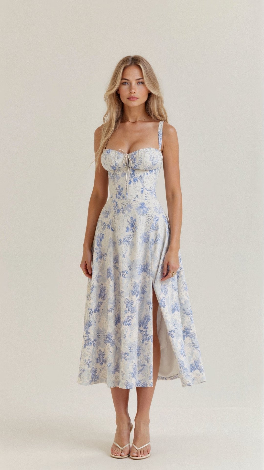 Elegant summer party dress for women, featuring a chic sweetheart neckline.