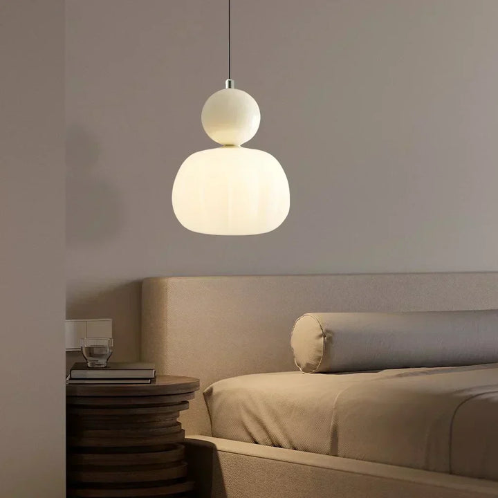 Green Art Deco pendant light. Chic hanging ceiling lamp, adding modern elegance to vintage interiors.