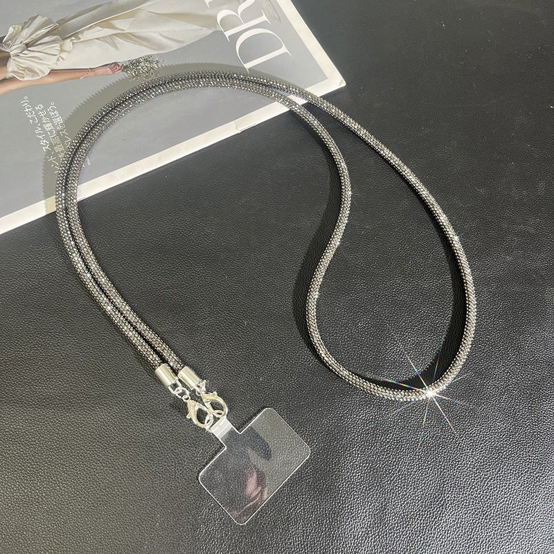 Professional-grade ID badge holder with a stylish metal crossbody chain for added security.