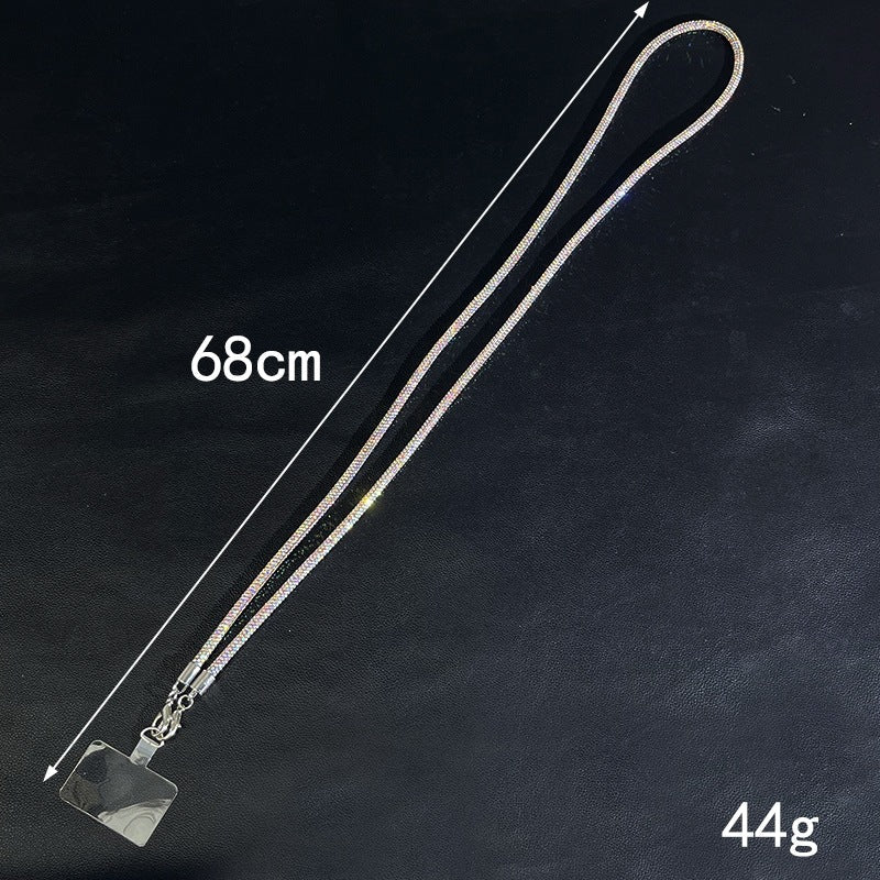 Professional ID badge holder featuring a clear window and stylish crossbody lanyard.