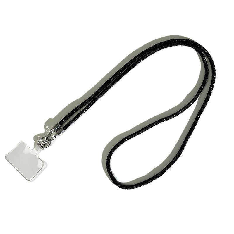 Durable professional badge holder with an adjustable crossbody chain, ideal for busy workdays.