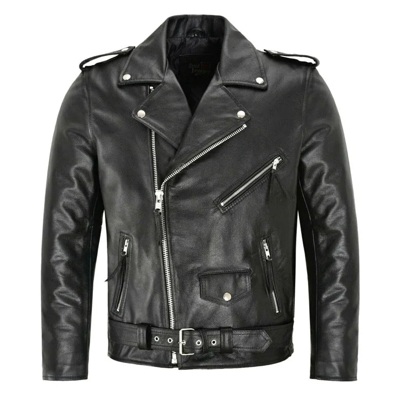 Elegant black men's bomber jacket. Stylish, versatile outerwear with a modern design.
