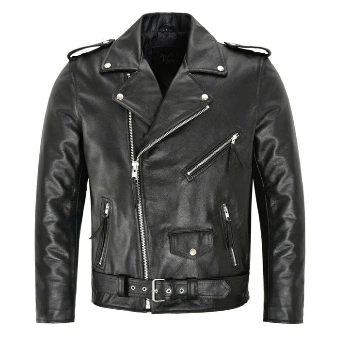 Elegant black men's bomber jacket. Stylish, versatile outerwear with a modern design.