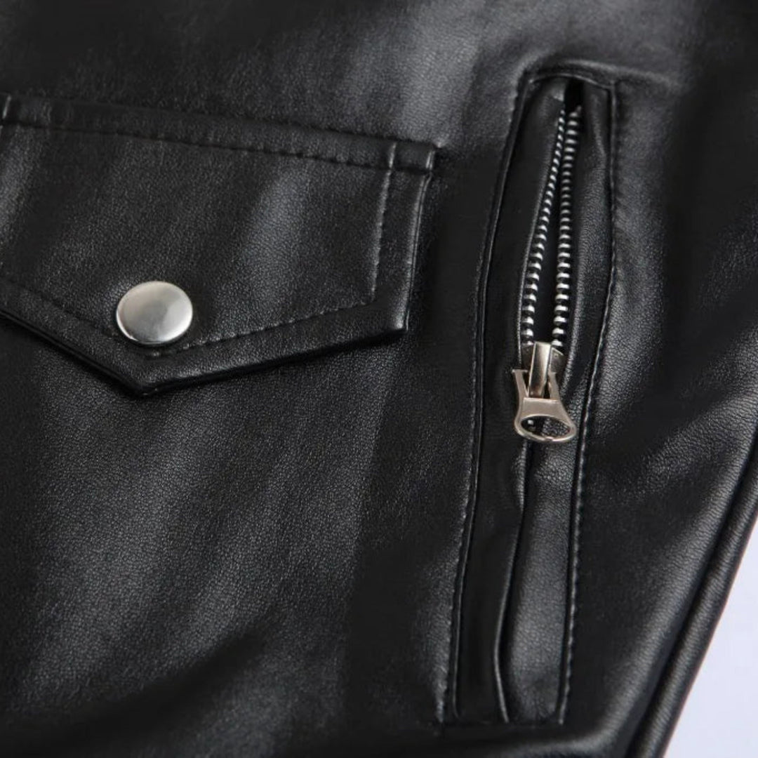 Stylish men's bomber jacket, elegant outerwear for a modern casual or semi-formal look.
