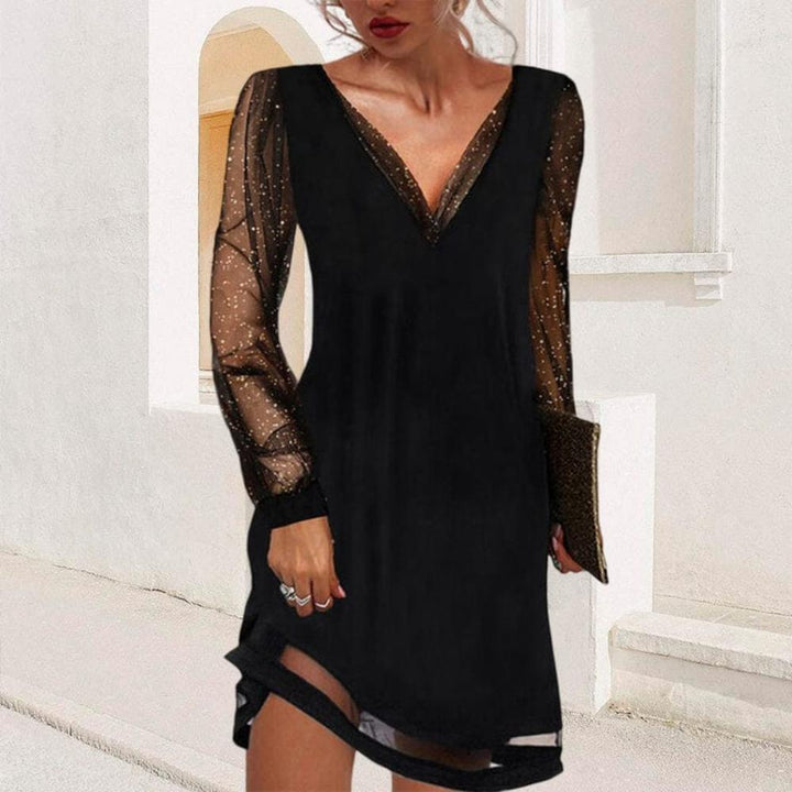 Stunning red lace sleeve midi dress for women, ideal for parties, formal events, or special occasions.
