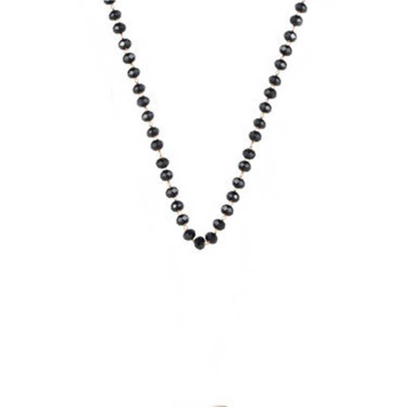 Stylish black beaded choker necklace, ideal minimalist gift for women who appreciate elegant jewelry.