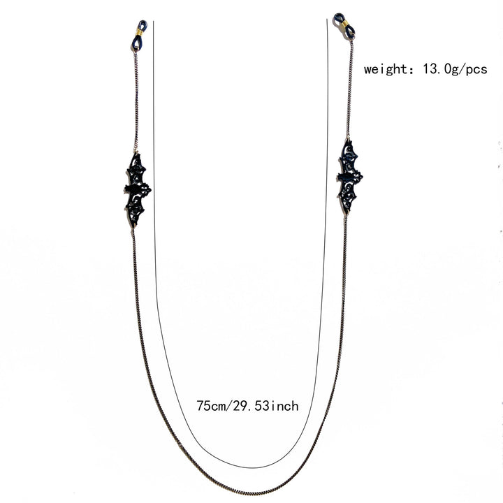 Fashionable black jewelry holder necklace chain, an elegant women's accessory for a secure and stylish display.