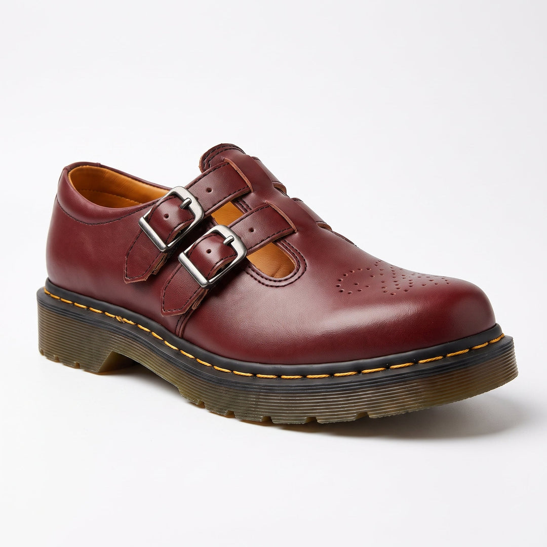 Elegant black women's Mary Jane shoes. Classic, comfortable flats for work or casual style. Vintage inspired footwear.