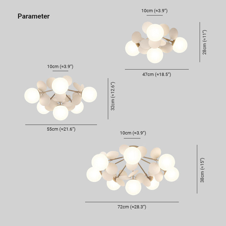 Stunning LED flush mount light, an elegant branch design fixture for dining rooms.
