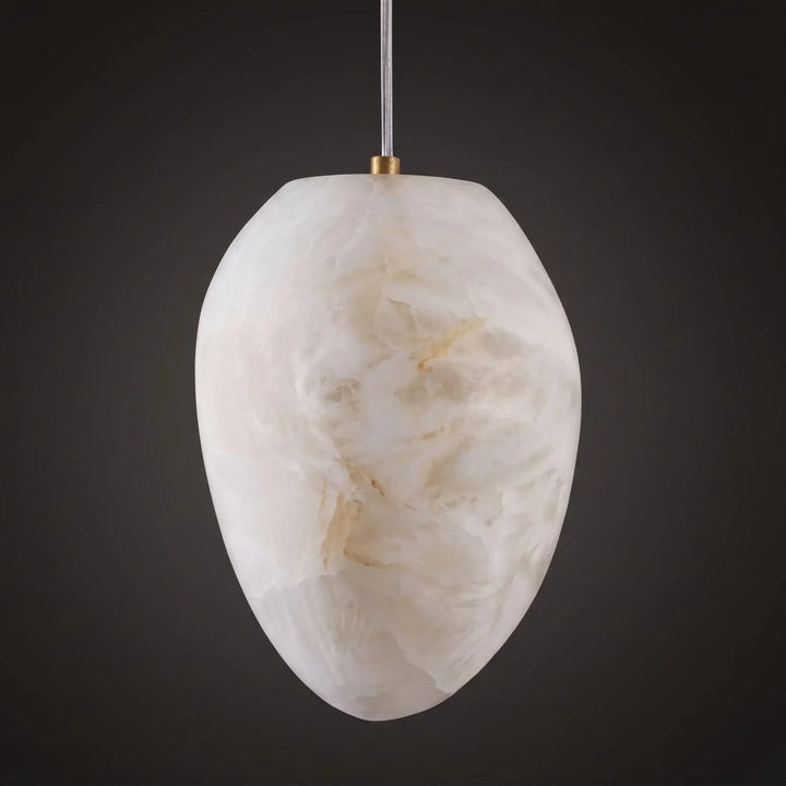 Contemporary brass pebble light, organic shape, a stylish ceiling light for modern homes.