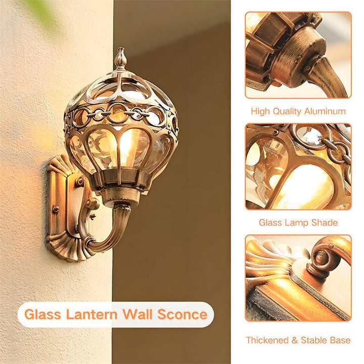 Durable bronze outdoor wall light, ideal for porch. Weatherproof & elegant exterior lamp for homes.