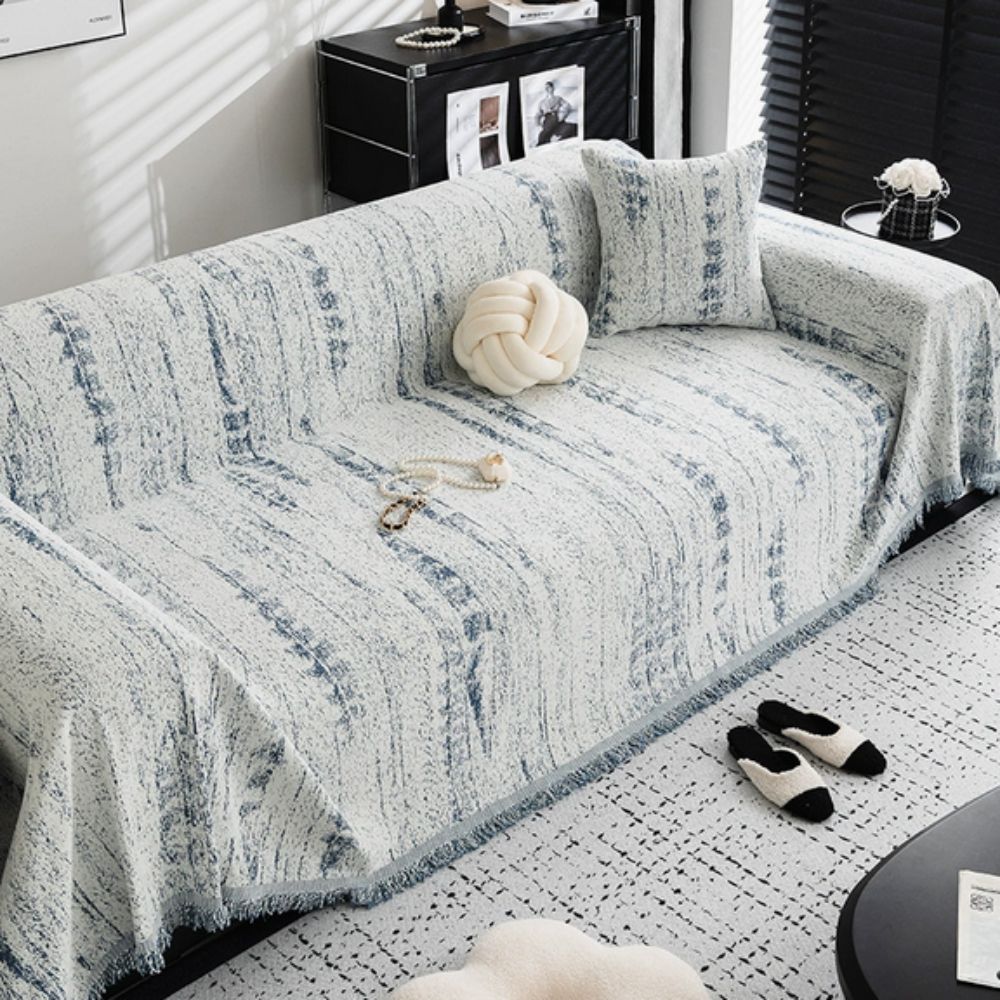 Machine washable chenille sofa cover for living room. Comfortable, protective & stylish couch throw.