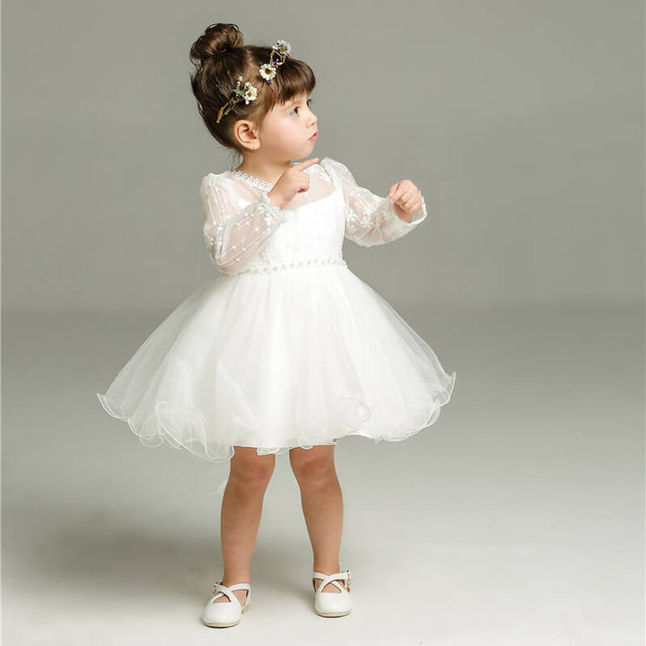 Elegant Clara Girls' party dress with charming details for special occasions.