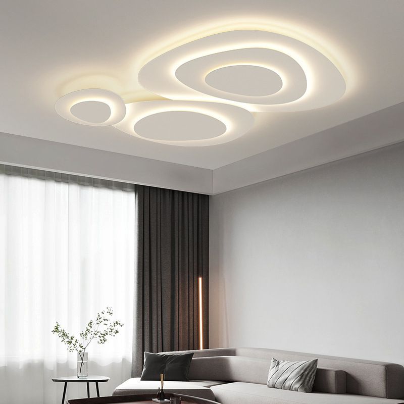 Elegant cloud LED flush mount ceiling fixture, adds a touch of modern class.