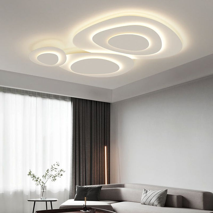 Elegant cloud LED flush mount ceiling fixture, adds a touch of modern class.