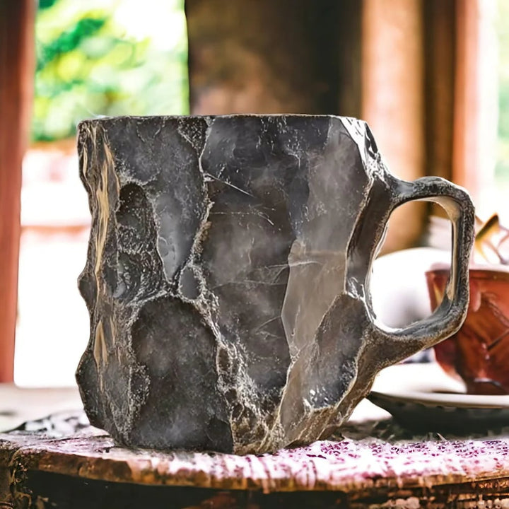 Beautiful 6.8 fl oz crystal tea cup, insulated for warmth, elegant and microwave safe drinkware.