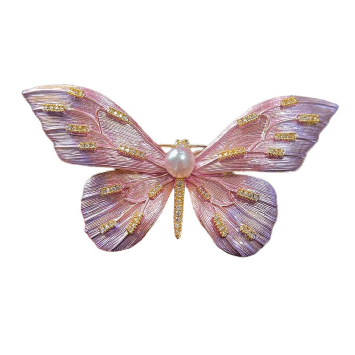 Delicate sparkling purple butterfly elegant pin. A lovely women's jewelry gift.