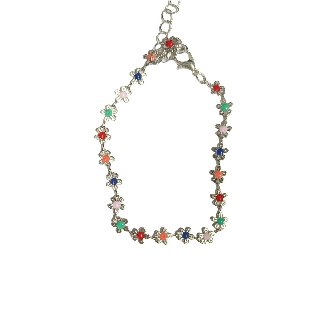 Graceful women's floral charm choker necklace, perfect elegant flower jewelry accessory.