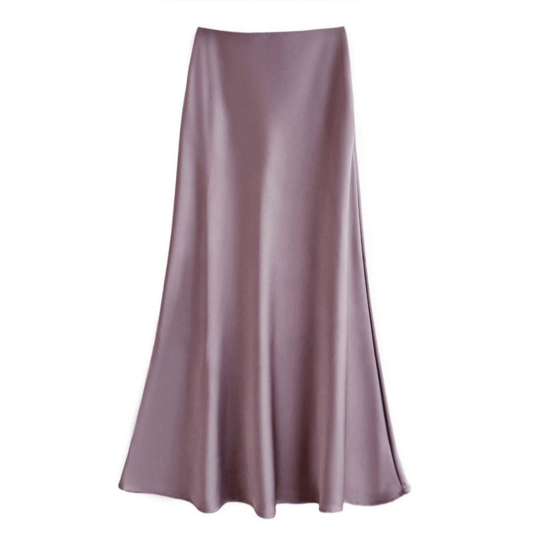 Elegant flowy midi skirt, a versatile addition to any woman's wardrobe.