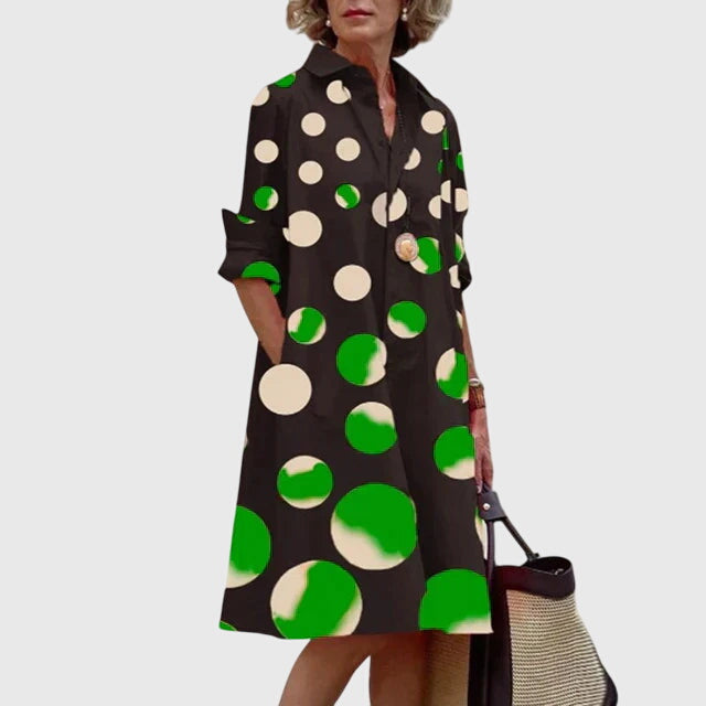 Everyday wear women's elegant dress with pockets. Flowy, comfortable & chic for versatile spring/summer outfits.