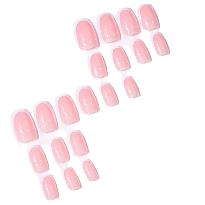Beauty essential: Women's classic French tip artificial nail set. Stylish press-on nails for a perfect manicure.