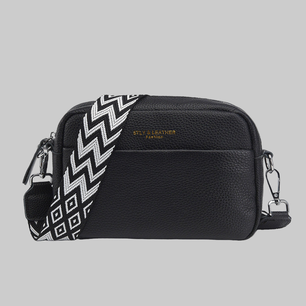 Elegant genuine leather women's everyday handbag, perfect for versatile styling.