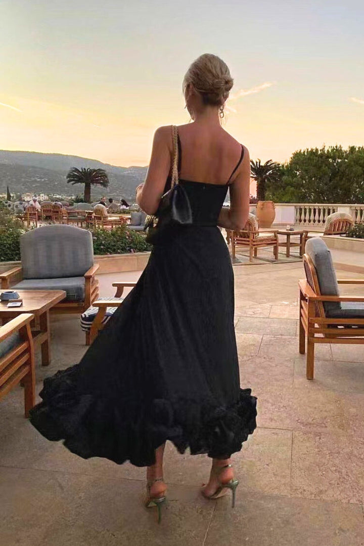 Elegant Grace midi dress for women. A flattering, versatile summer party dress & sophisticated evening wear option.