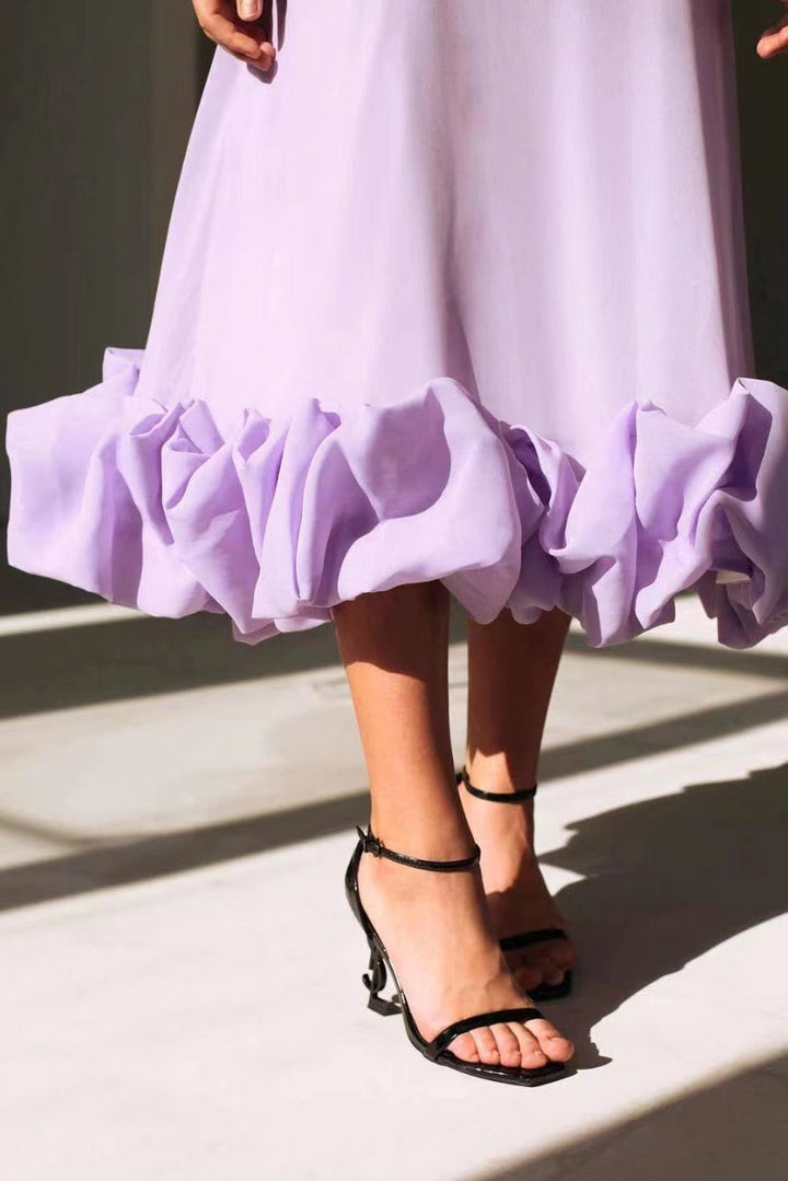Sophisticated women's elegant midi dress, 'Grace'. Ideal for formal parties, evening wear & special occasions.