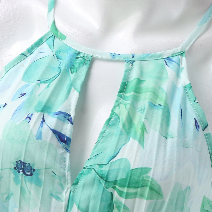Stunning women's floral print maxi dress. Perfect elegant summer dress for parties, beach & vacation.
