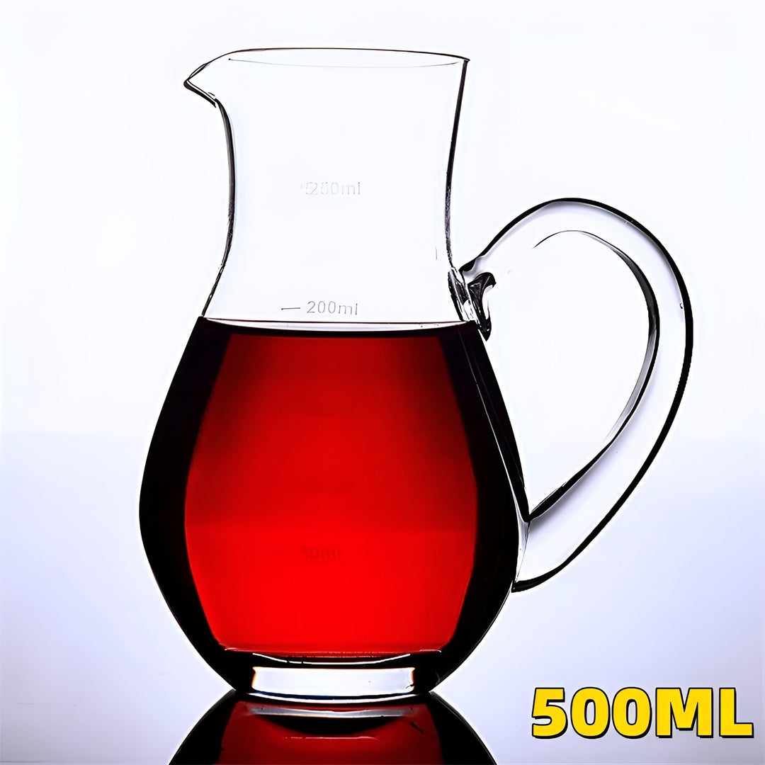 Close-up of an elegant, lead-free crystal wine decanter, handmade with a pouring lip, elevating any barware collection.