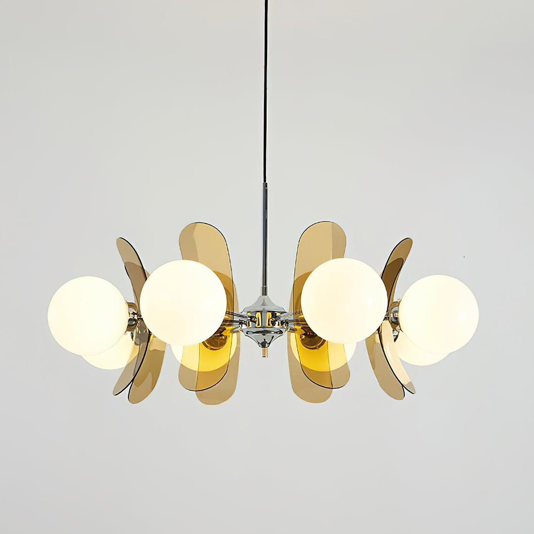 Stylish modern petal pendant, perfect for contemporary living areas.
