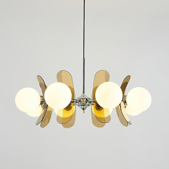 Stylish modern petal pendant, perfect for contemporary living areas.
