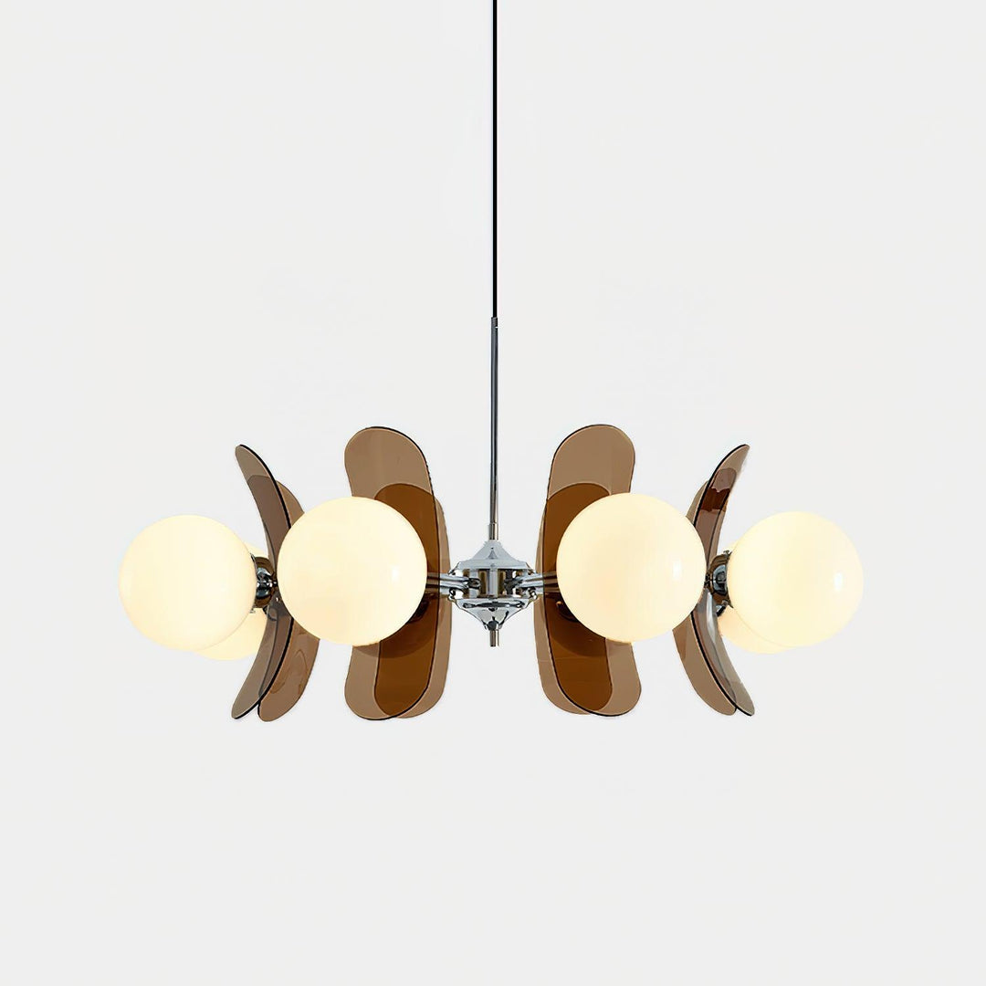 Artistic Hawii petal pendant light, unique modern home decor.