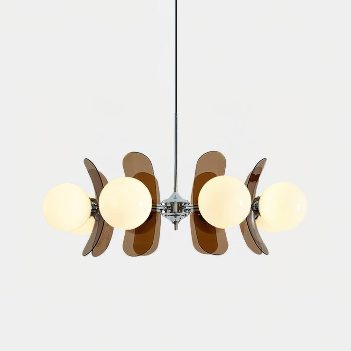 Artistic Hawii petal pendant light, unique modern home decor.