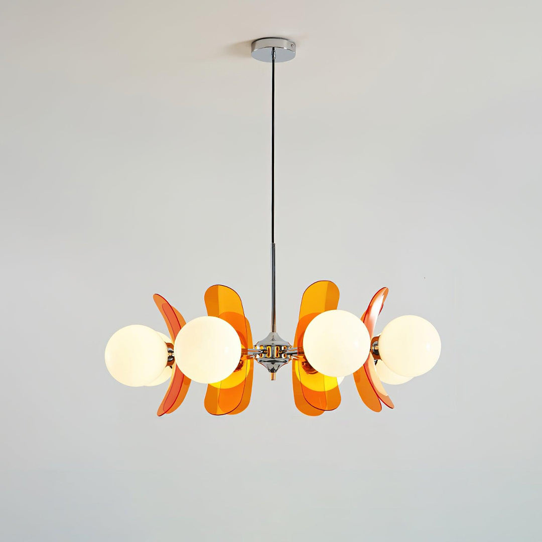 Artistic Hawii petal pendant light, a modern decorative fixture.