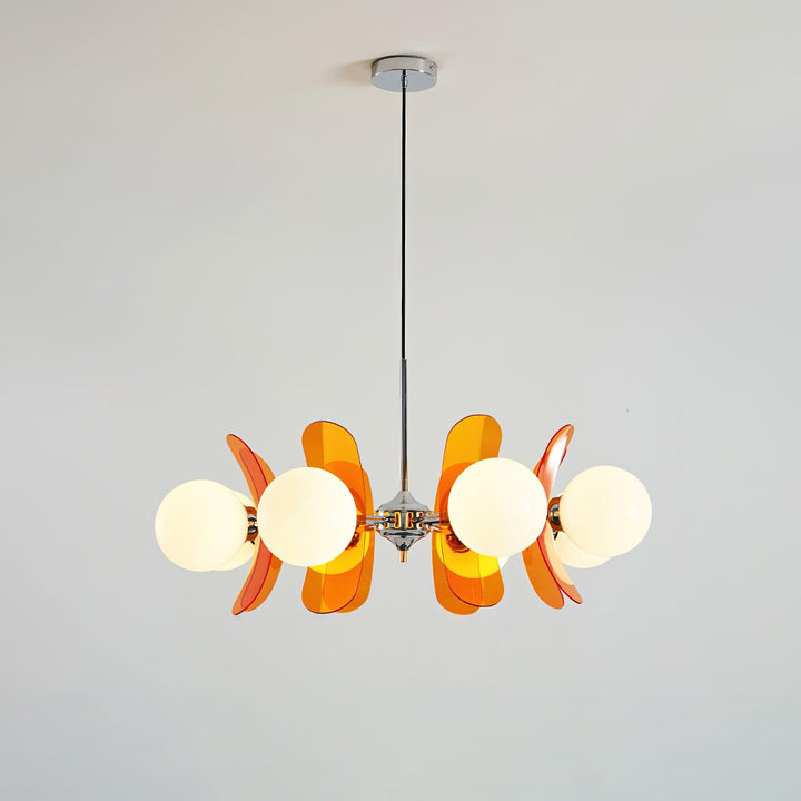 Artistic Hawii petal pendant light, a captivating designer element.