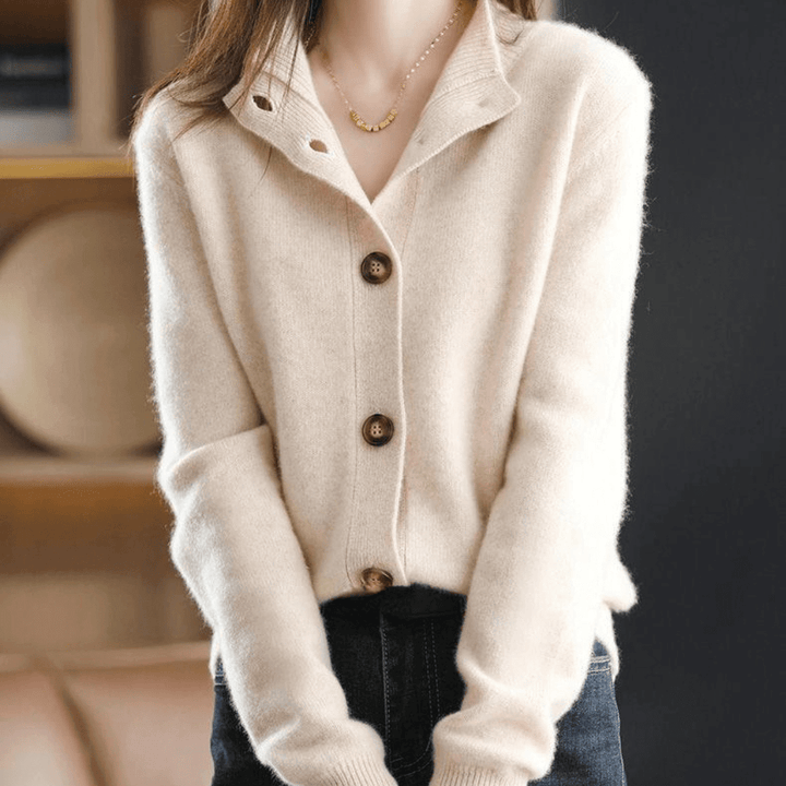 Elegant lightweight women's cardigan, versatile knit for layering over spring or fall outfits.