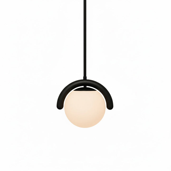 Elegant linear light, glass & metal ceiling fixture for modern dining rooms.