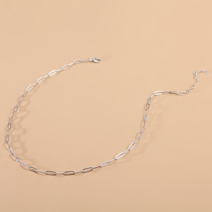 Stylish long link gold chain necklace, elegant women's fashion jewelry, a versatile statement piece.