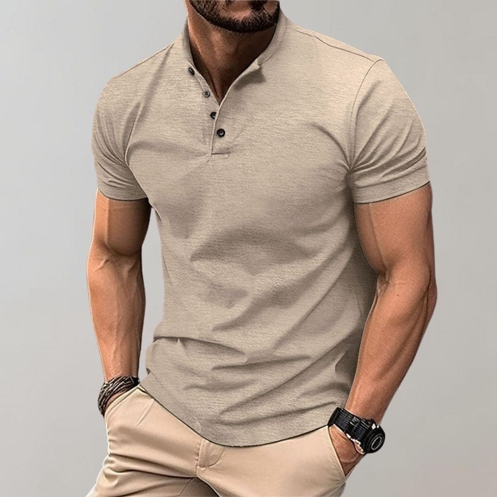 Versatile men's polo shirt in various colors, stylish for spring, summer, or autumn fashion.