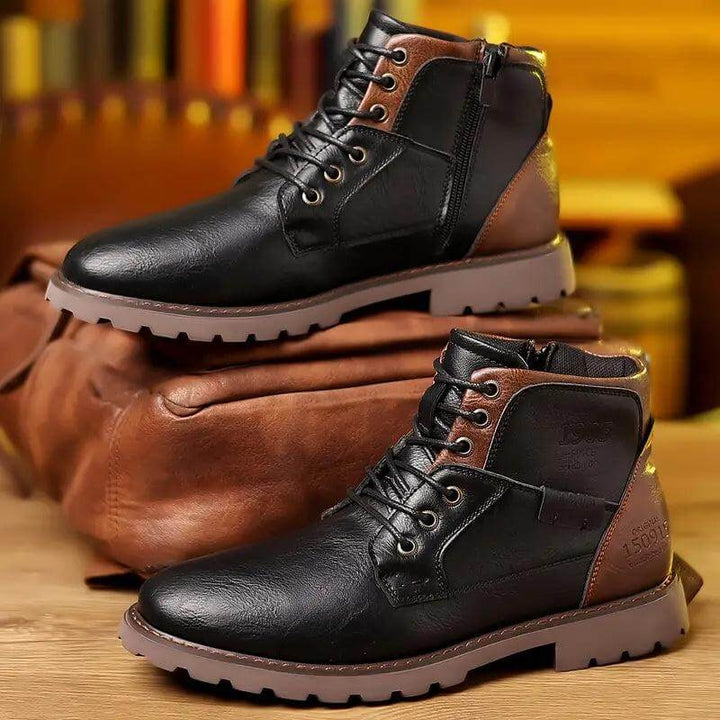 Stylish men's zipper ankle boots offering comfort and sophistication. Perfect men's fashion footwear for various occasions.