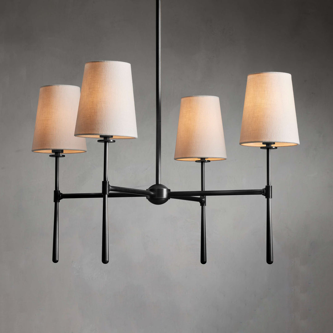 Adjustable elegant chandelier, mid-century style for modern homes.
