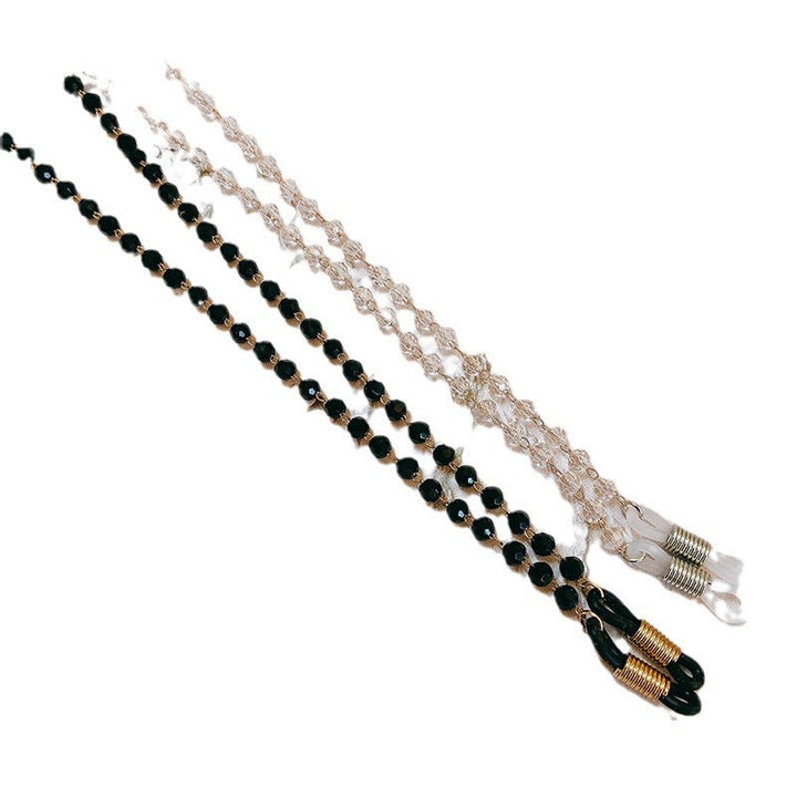 Versatile minimalist eyeglass chain, a chic fashion accessory & secure spectacle holder. Elegant anti-lost glasses accessory.