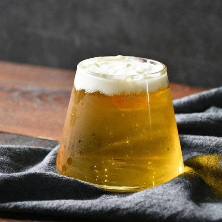 Mt. Fuji Japanese spirit glass. Elegant whiskey, beer, bourbon drinkware & unique gift for bar enthusiasts.