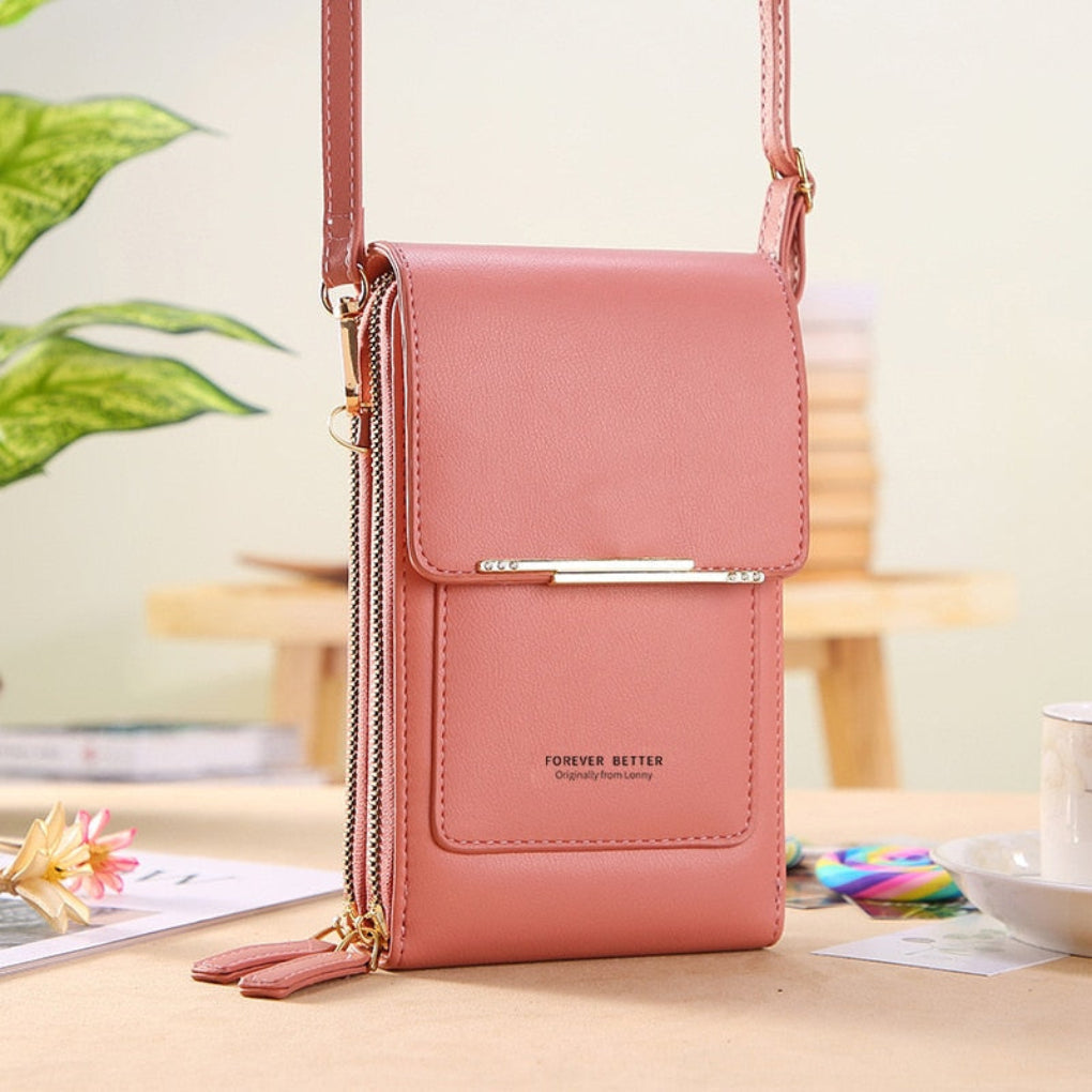 Modern multi-color smart touchscreen shoulder bag for women, a stylish daily carry & phone purse.