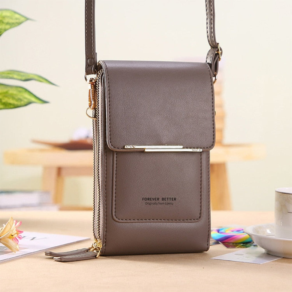 Chic multi-color women's touchscreen shoulder bag, an elegant & smart gift for her daily essentials.