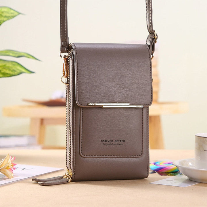 Chic multi-color women's touchscreen shoulder bag, an elegant & smart gift for her daily essentials.