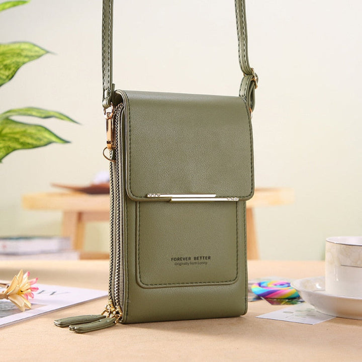 Convenient multi-color smart touchscreen women's shoulder bag, a stylish accessory for on-the-go.