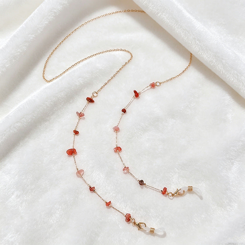 Chic multi-string gemstone necklace, perfect statement jewelry for women.