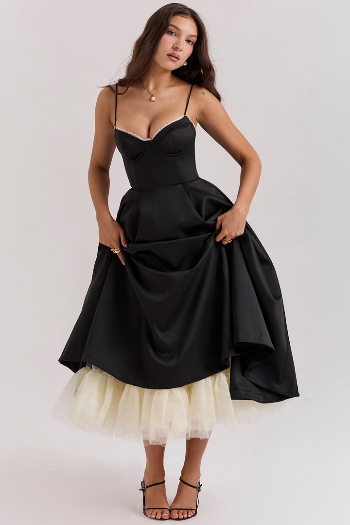Women's occasion wear: Royale midi dress. An elegant choice for formal gatherings & parties.